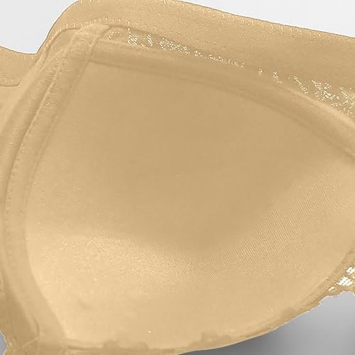 Daisy Bras for Older Women Front Closure Convenient Everyday Bras Mid Buttons Comfortable No Underwire Gathering Bras