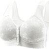41XwENRBmdL._AC_.jpg 2025 Daisy Bras for Older Women Front Closure Bra Full Coverage Comfortable Bras No Underwire Plus Size Bra