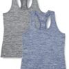 41ZtUB7JyZL._AC_.jpg Amazon Essentials Women's Active Quick Dry Tech Stretch Racerback Tank Top (Available in Plus Size), Multipacks