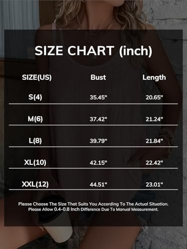 ATHMILE Women's Tank Tops Sleeveless Summer Top Spaghetti Strap Spring Shirt Loose Fit Beach Vacation 2025 Casual