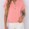 41ayTncwRvL._AC_.jpg ANRABESS Womens Short Sleeve Henley Tops V Neck Dressy Casual Blouses Summer Trendy Tee Shirts 2025 Vacation Fashion Clothes