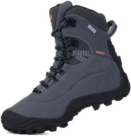 XPETI Men’s Thermator Mid-Rise Lightweight Hiking Insulated Non-Slip Outdoor Boots