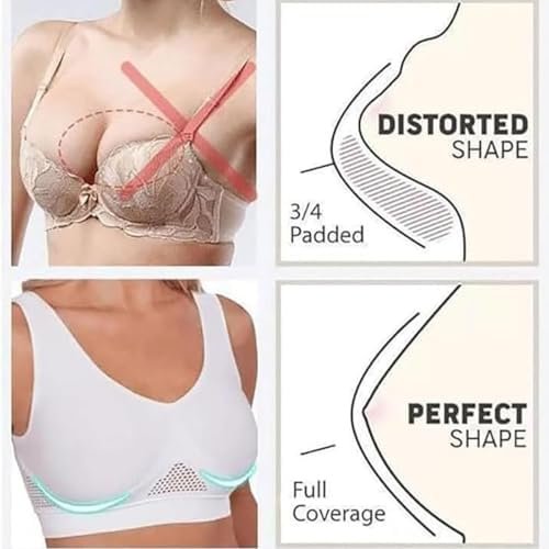 Breathable Anti-Sagging Breasts Sports Bras for Women Cooling Comfort Wireless Bra Breathable Lift Up Air Bra