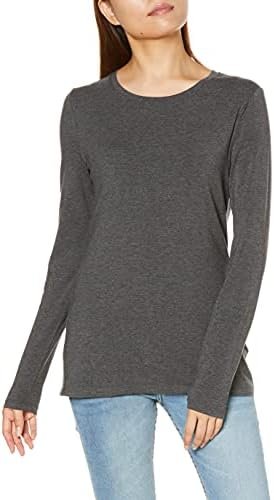 Amazon Essentials Women's Regular-Fit Long-Sleeve Crewneck T-Shirt (Available in Plus Size)