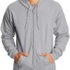 41fIrH7S3AL._AC_.jpg Hanes, Ecosmart Fleece Full-zip Hoodie for Men, Hooded Sweatshirt