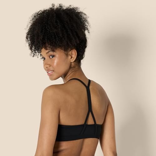 Amazon Essentials Women's Active FormFlex Buttery Soft Light Support Y-Back Thin Strap Yoga Sports Bra