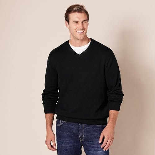 Amazon Essentials Men's V-Neck Pullover Sweater (Available in Big & Tall)