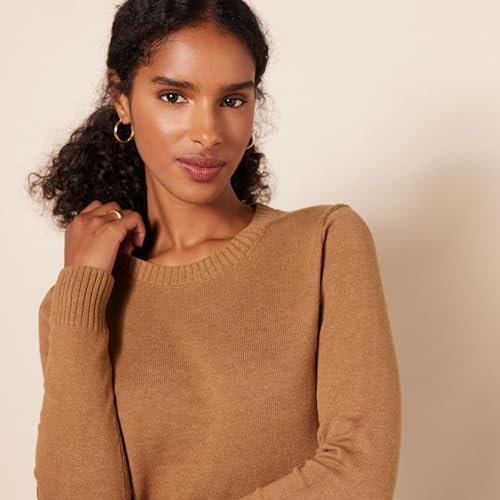 Amazon Essentials Women's Crewneck Sweater, 100% Cotton, Plus Size Available