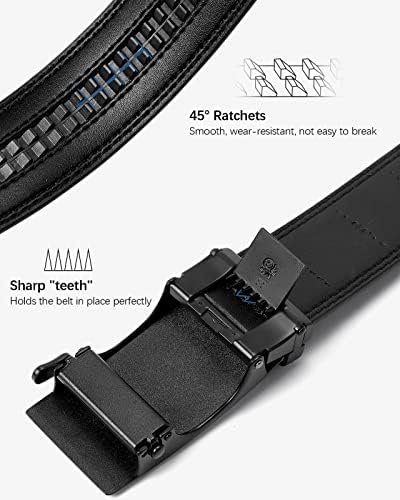 41l2x0KxgmL._AC_.jpg BOSTANTEN Mens Belt Leather Ratchet Belt For Men Dress and Casual with Adjustable Buckle, Trim to Fit