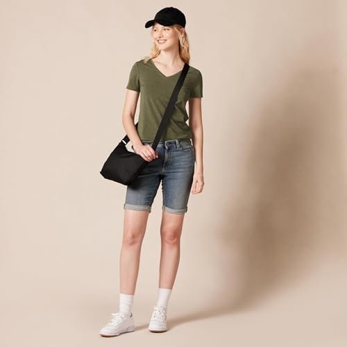 Amazon Essentials Women's Regular-Fit Short-Sleeve V-Neck T-Shirt, Multipacks