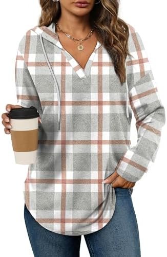 41leZRW2b5L._AC_.jpg Bofell Womens Fashion Tops Hoodies for Women Pullover Oversized Sweatshirts Long SLeeve Shirts Loose Fit