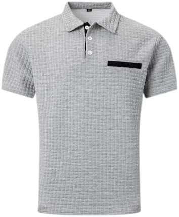 Generic Polo Shirts for Men Short Sleeve Causal Summer Henley Shirt Big and Tall Golf Tshirt Pullover Gym Workout Tee Tops