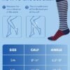 41nFNGlfPpL._AC_.jpg 2Packs Compression Socks for Women - 15-20 mmHg Graduated Circulation Support for Nurses, Athletes and Travel
