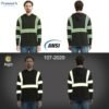 41nQ3B7vC2L._AC_.jpg ProtectX Men's High Visibility Heavy Duty Long Sleeve Reflective Safety T-Shirts for Construction, Class 2-3 Type R