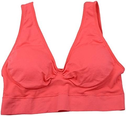 Vermilion Bird Women's 3 Pack Seamless Comfortable Sports Bra with Removable Pads