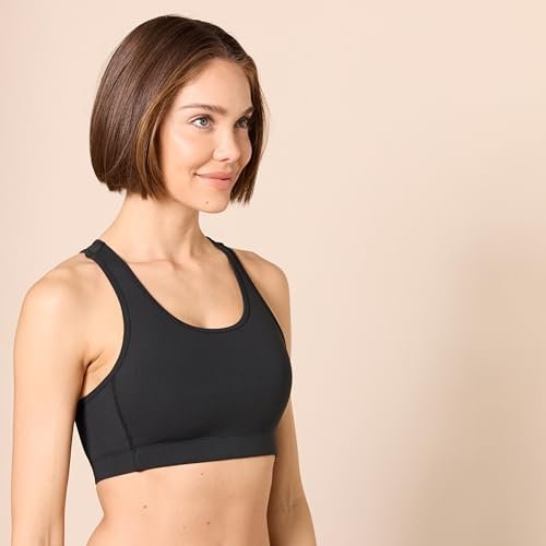 Amazon Essentials Women's Sports Bra with Medium Support, Active Sculpt, Racerback