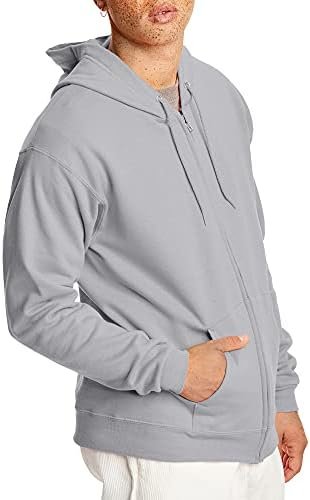 41obLTWWg4L._AC_.jpg Hanes, Ecosmart Fleece Full-zip Hoodie for Men, Hooded Sweatshirt