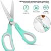 Scissors, iBayam 8" All Purpose Scissors Bulk 3-Pack, Ultra Sharp 2.5mm Thick Blade Shears Comfort-Grip for Office Desk Accessories Sewing Fabric Home Craft Teacher School Supplies, Right/Left Handed