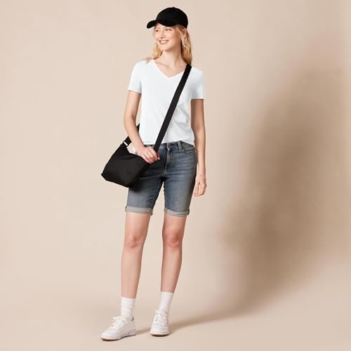 Amazon Essentials Women's Regular-Fit Short-Sleeve V-Neck T-Shirt, Multipacks