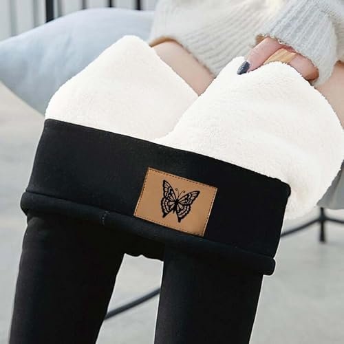 Womens Sherpa Fleece Lined Leggings Warm Thick Leggings High Waist Workout Pants Plus Size Winter Leggings Tights