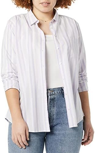 41ru8TcCUmL._AC_.jpg Amazon Essentials Women's Regular-Fit Long-Sleeve Button-Down Poplin Shirt