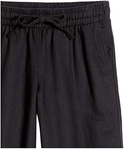 Amazon Essentials Women's Linen Blend Drawstring Relaxed Fit Wide Leg Pant (Available in Plus Size)
