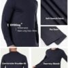 6 Pack Men's Quick Dry Long Sleeve Shirts UPF 50+ UV Sun Protection SPF Shirt Moisture Wicking T-Shirt for Casual Workout