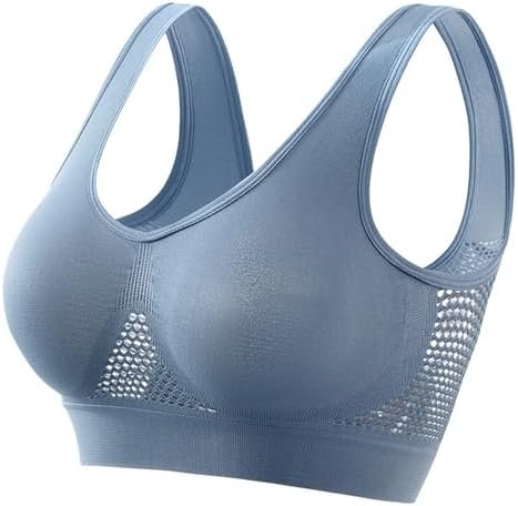 Breathable Anti-Sagging Breasts Sports Bras for Women Cooling Comfort Wireless Bra Breathable Lift Up Air Bra
