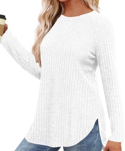Tunic Pullover Fall Shirts Women Clothes Long Sleeve Shirt Woman Wear Fashion 2025 Trendy Travel Outfit Winter Tops