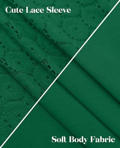 XIEERDUO 3/4 Length Sleeve Womens Tops V-Neck Lace Tunic Tops Business Casual Blouses 2025