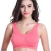 Vermilion Bird Women's 3 Pack Seamless Comfortable Sports Bra with Removable Pads