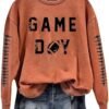 41w9hyXGL._AC_.jpg Football Sweatshirts For Women Lightweight Game Day Shirts Long Sleeve Fall Sweatshirts 2024 Crewneck Outfits Tops