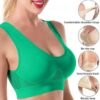 41xbApIB3SL._AC_.jpg Sports Bras for Women High Support Full Coverage Anti Sagging Bra Plus Size Wireless Comfort Yoga Gym Lift up Air Bra
