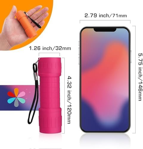 41yGMeJFTzL._AC_.jpg EverBrite 9-LED Flashlight 6-Pack Impact Handheld Torch Assorted Colors with Lanyard 3AAA Battery Included (Hurricane Supplies, Camping, Hiking, Emergency, Hunting)