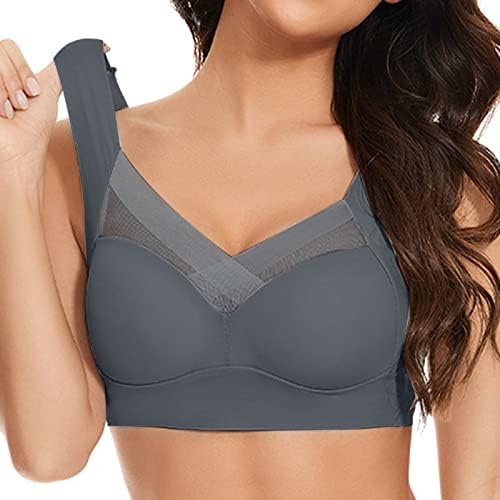 Zen Chic Bra - Seamless Powerful Push Up Wireless Bra Lift Full-Figure Posture Correcting Bra Ice Silk Anti Sagging Bra