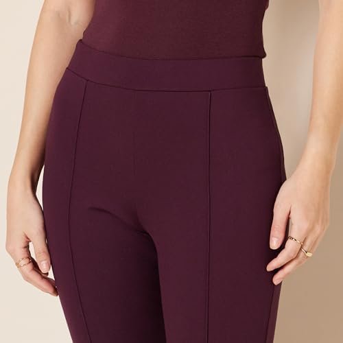 Amazon Essentials Women's Ponte Pull-On Mid Rise Ankle Length Pants