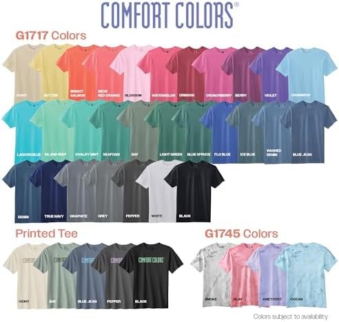 5160h8BZVL._AC_.jpg Comfort Colors Adult Heavyweight Short Sleeve Tee, Style G1717/G1745, Multipack