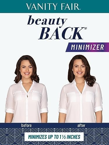51-OgK5sw2L._AC_.jpg Vanity Fair Women's Beauty Back Smoothing Minimizer Bra, Minimizes Bust Line up to 1.5", Non Padded Cups up to H