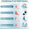 Comfytemp Ankle Ice Pack Wrap for Swelling, Plantar Fasciitis, Foot Pain Relief, FSA Eligible, Gel Packs for Injuries Reusable, Hot Cold Compression for Achilles Tendonitis, Sprain Ankles, Gift, 2 Pcs
