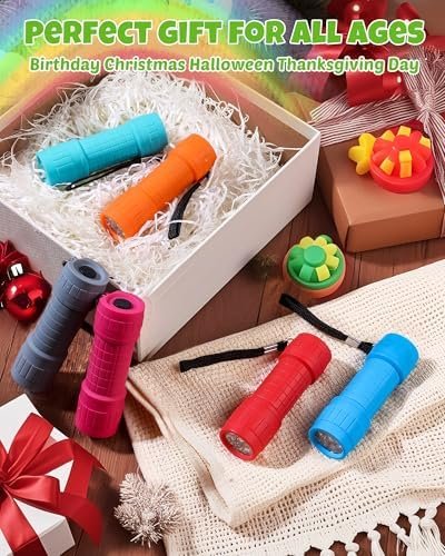 512lMCrtIIL._AC_.jpg EverBrite 9-LED Flashlight 6-Pack Impact Handheld Torch Assorted Colors with Lanyard 3AAA Battery Included (Hurricane Supplies, Camping, Hiking, Emergency, Hunting)