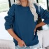 512yplFhG3L._AC_.jpg Striped Shirt for Women Long Sleeve Crewneck Sweatshirt Trendy Casual Color Block Pullover 2024 Fall Fashion Clothes