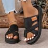 Summer Sandals for Women 2025 Extra Wide Beach Breathable Comfortable Mesh Hollow Mesh Slide Sandls Orthopedic Shoes