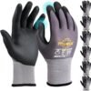 514gXJ0zOtL._AC_.jpg TitanFlex Work Gloves Microfoam Nitrile Coated Men Women, Safety Warehouse Gloves with Grip, Touchscreen, Seamless Knit Nylon