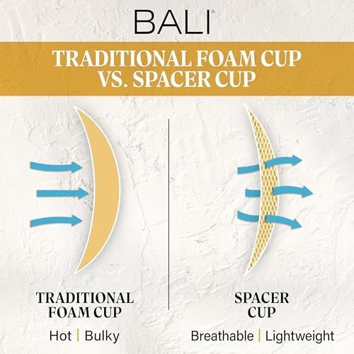 Bali Women's Underwire, One Smooth U Ultra Light T-Shirt, Convertible Bra