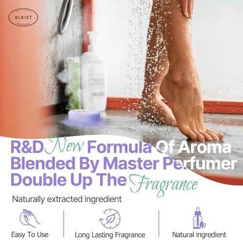 Shower Steamers Aromatherapy BLRIET 8 Pack Gifts for Women, Birthday Christmas White Elephant Gifts Stocking Stuffers for Adults Her Mom Him Home Spa Gym Natural Essential Oil Self Care Relaxation