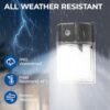 CINOTON 26W LED Wall Pack Light with Dusk to Dawn Sensor, 3000LM [100-277Vac] LED Wall Lights IP65 Waterproof Outdoor Security Flood Lighting for Garage Warehouse Garden 5000K-Daylight 1 Pack