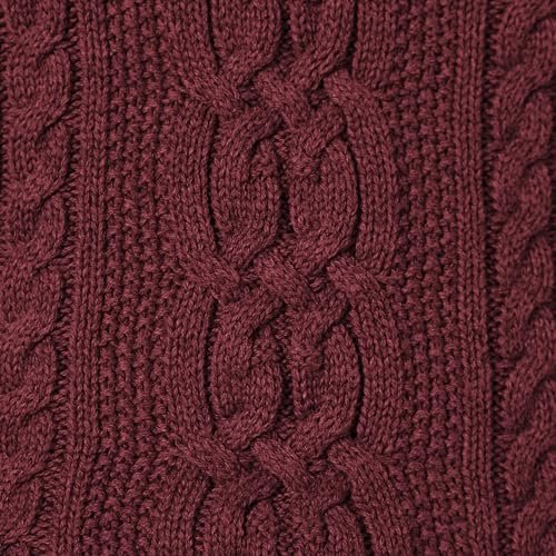 Amazon Essentials Women's Soft Fisherman Cable Long-Sleeve Crewneck Sweater (Available in Plus Size)