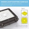 51ABjfKN1bL._AC_.jpg HYPERLITE 65W LED Canopy Light (6 Pack) 8450LM Super Bright 5000K Day Light,9.1" x 9.1",100-277Vac UL Qualified IP65 Waterproof for Warehouse,Parking Garage,Entrance,Backyard