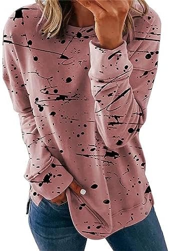 Sweatshirt for Women Oversized Graphic Comfy Long Sleeve Shirts Casual Fashion Spring Crewneck Pullover Tops Clothing