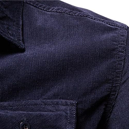 Men Shirts Long Sleeve Dress Collar Shirt Cotton Button Down T Shirt Solid Big and Tall Outdoor Fashion Tee Tops